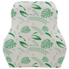 Green Nature Leaves Draw   Car Seat Velour Cushion  by ConteMonfrey