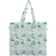 Green Nature Leaves Draw   Canvas Travel Bag by ConteMonfrey