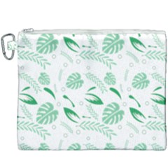 Green Nature Leaves Draw   Canvas Cosmetic Bag (xxxl) by ConteMonfrey