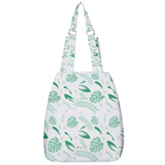 Green Nature Leaves Draw   Center Zip Backpack by ConteMonfrey