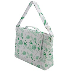 Green Nature Leaves Draw   Box Up Messenger Bag by ConteMonfrey