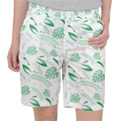 Green Nature Leaves Draw   Pocket Shorts by ConteMonfrey