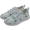 Green Nature Leaves Draw   Mens Athletic Shoes View2