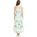 Green Nature Leaves Draw   Boho Sleeveless Summer Dress View2