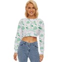 Green Nature Leaves Draw   Lightweight Long Sleeve Sweatshirt View1