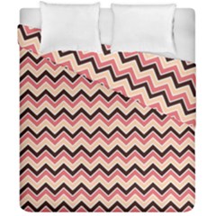 Geometric Pink Waves  Duvet Cover Double Side (california King Size) by ConteMonfrey