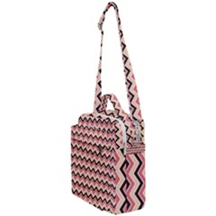 Geometric Pink Waves  Crossbody Day Bag by ConteMonfrey