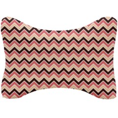 Geometric Pink Waves  Seat Head Rest Cushion by ConteMonfrey