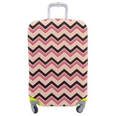 Geometric Pink Waves  Luggage Cover (medium) by ConteMonfrey