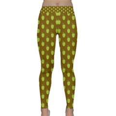 All The Green Apples  Classic Yoga Leggings by ConteMonfrey