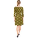 All The Green Apples  Quarter Sleeve Front Wrap Dress View2