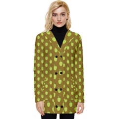 All The Green Apples  Button Up Hooded Coat  by ConteMonfrey