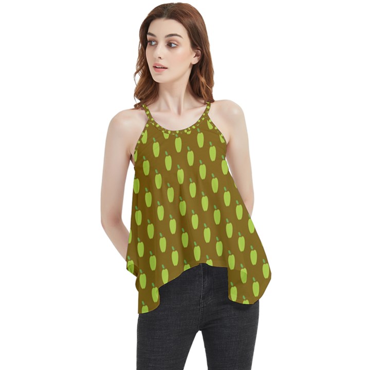 All The Green Apples  Flowy Camisole Tank Top