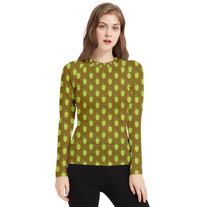 All The Green Apples  Women s Long Sleeve Rash Guard