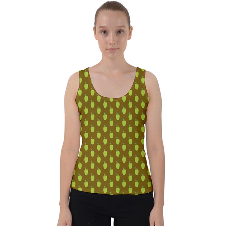 All The Green Apples  Velvet Tank Top