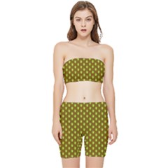 All The Green Apples  Stretch Shorts And Tube Top Set by ConteMonfrey