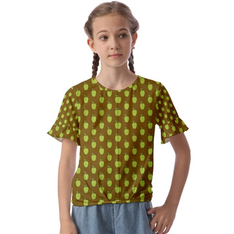 All The Green Apples  Kids  Cuff Sleeve Scrunch Bottom Tee by ConteMonfrey