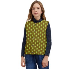 All The Green Apples  Kid s Short Button Up Puffer Vest	 by ConteMonfrey