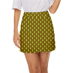 All The Green Apples  Mini Front Wrap Skirt by ConteMonfrey