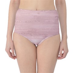 Pink Wood  Classic High-waist Bikini Bottoms by ConteMonfrey