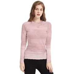 Pink Wood  Women s Long Sleeve Rash Guard by ConteMonfrey