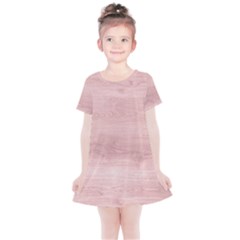 Pink Wood  Kids  Simple Cotton Dress by ConteMonfrey