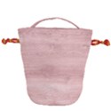 Pink Wood  Drawstring Bucket Bag View2