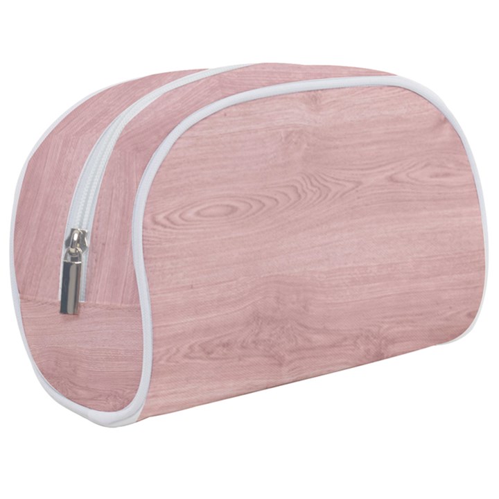 Pink Wood  Make Up Case (Medium)