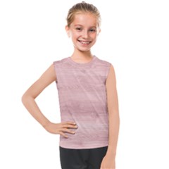 Pink Wood  Kids  Mesh Tank Top by ConteMonfrey