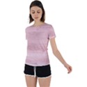 Pink Wood  Back Circle Cutout Sports Tee View1