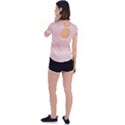 Pink Wood  Back Circle Cutout Sports Tee View2