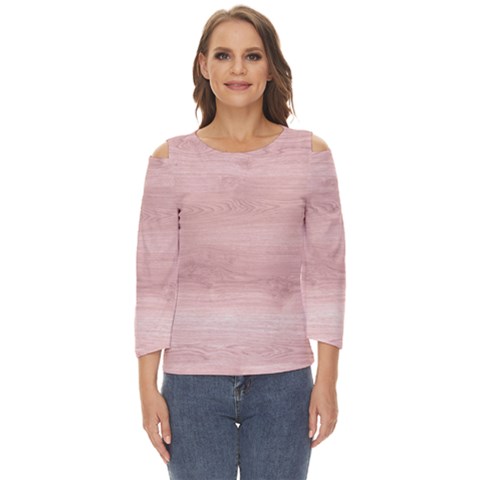 Pink Wood  Cut Out Wide Sleeve Top by ConteMonfrey