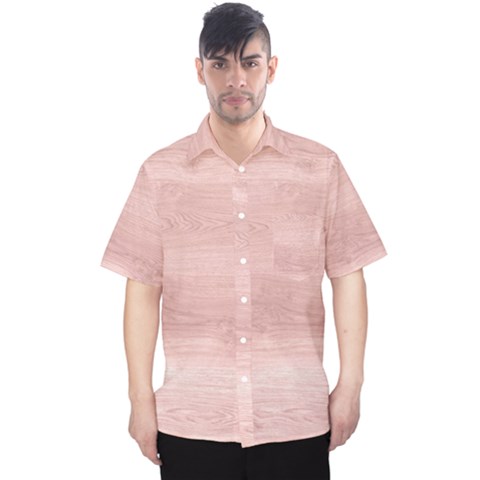 Pink Wood  Men s Hawaii Shirt by ConteMonfrey