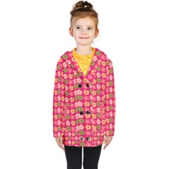 Little Flowers Garden   Kids  Double Breasted Button Coat by ConteMonfrey