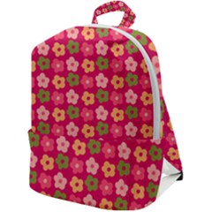 Little Flowers Garden   Zip Up Backpack by ConteMonfrey