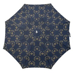 Blue Golden Bee Straight Umbrellas