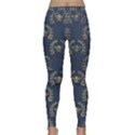 Blue Golden Bee Classic Yoga Leggings View1