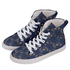 Blue Golden Bee Women s Hi-top Skate Sneakers by ConteMonfrey