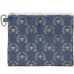 Blue Golden Bee Canvas Cosmetic Bag (xxxl) by ConteMonfrey