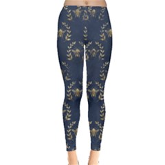 Blue Golden Bee Inside Out Leggings by ConteMonfrey