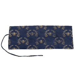 Blue Golden Bee Roll Up Canvas Pencil Holder (s) by ConteMonfrey