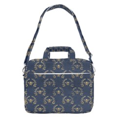 Blue Golden Bee Macbook Pro 16  Shoulder Laptop Bag by ConteMonfrey