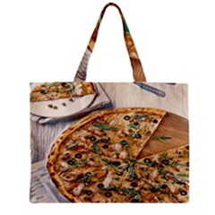 A Pizza A Day Takes The Sadness Away Zipper Mini Tote Bag by ConteMonfrey