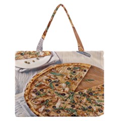 A Pizza A Day Takes The Sadness Away Zipper Medium Tote Bag by ConteMonfrey