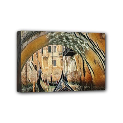 Art Venice Channel Mini Canvas 6  X 4  (stretched) by ConteMonfrey