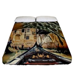 Art Venice Channel Fitted Sheet (king Size) by ConteMonfrey