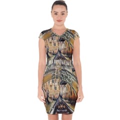 Art Venice Channel Capsleeve Drawstring Dress  by ConteMonfrey