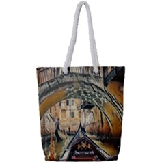 Art Venice Channel Full Print Rope Handle Tote (small) by ConteMonfrey