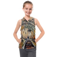 Art Venice Channel Kids  Sleeveless Hoodie by ConteMonfrey