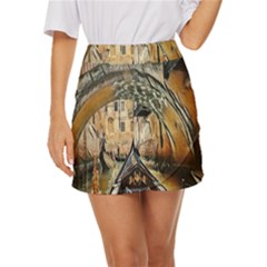 Art Venice Channel Mini Front Wrap Skirt by ConteMonfrey